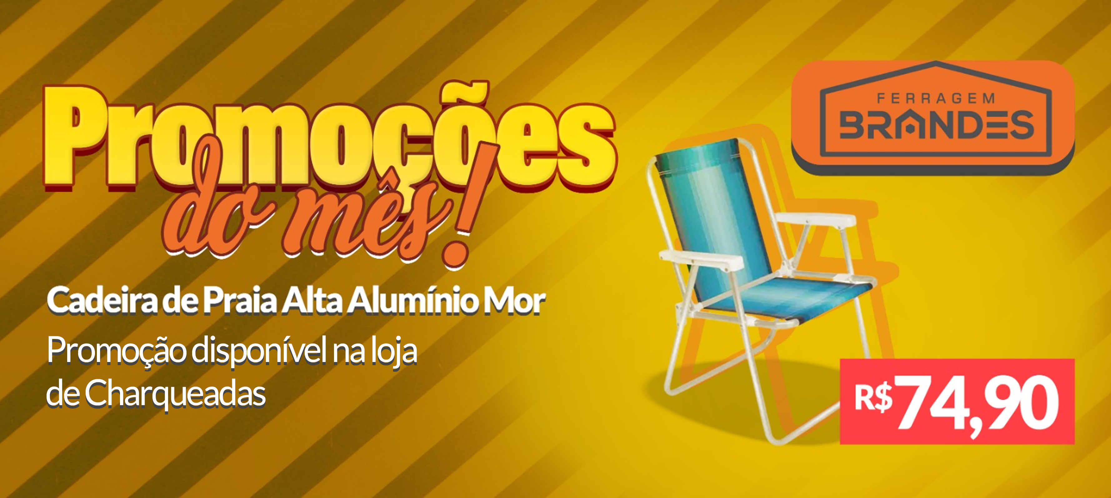 Cadeira de Praia Alumínio Mar
